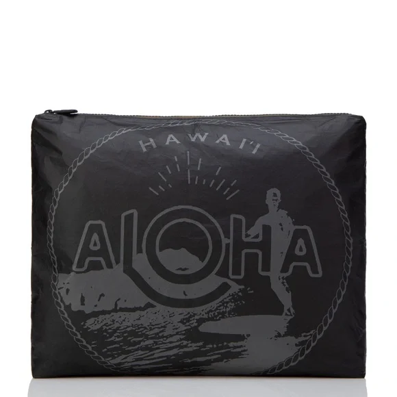 ALOHA Collection Black Waikiki Seal Max Pouch New NWT - Picture 5 of 5